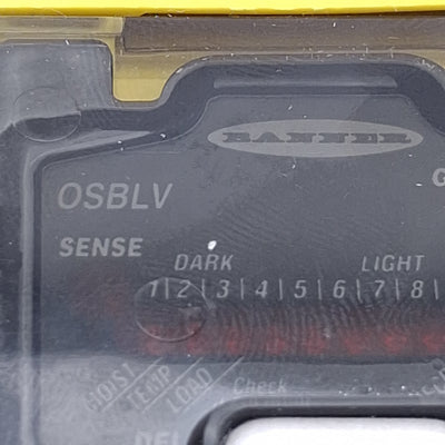 Used Banner OSBLV Omni-Beam Photoelectric Sensor Head w/Power Block, M12 4-Pin