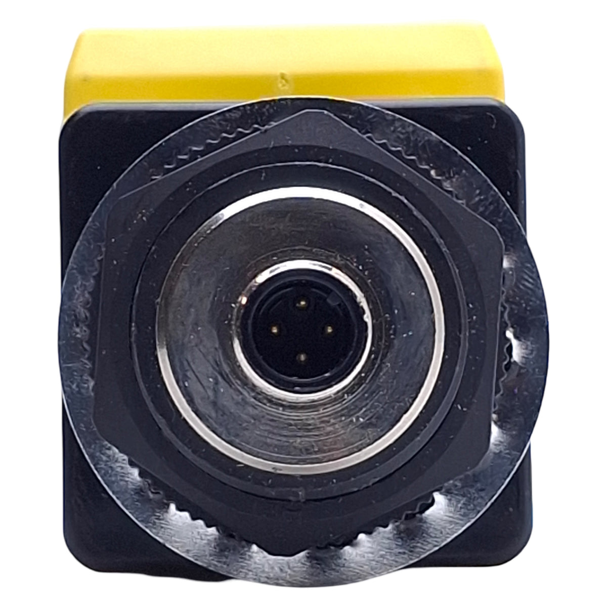Used Banner OSBLV Omni-Beam Photoelectric Sensor Head w/Power Block, M12 4-Pin