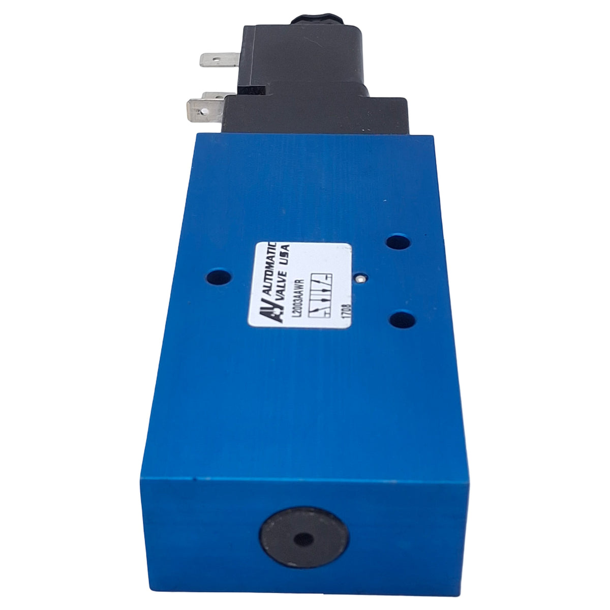 Used Automatic Valve L2003AAWR Solenoid Valve, 5/2-Way, 1/4" NPT, 150psi, 230VAC Coil