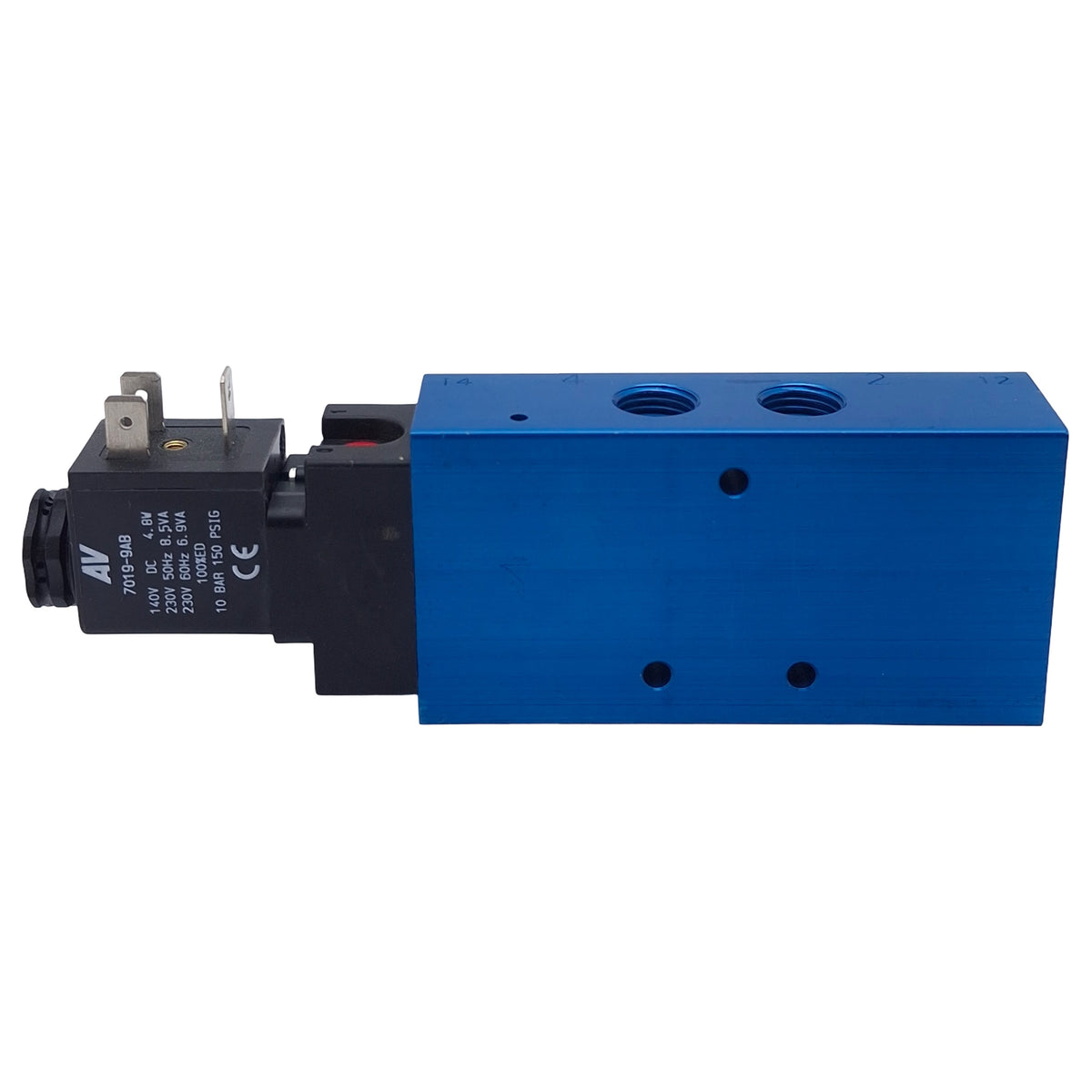 Used Automatic Valve L2003AAWR Solenoid Valve, 5/2-Way, 1/4" NPT, 150psi, 230VAC Coil