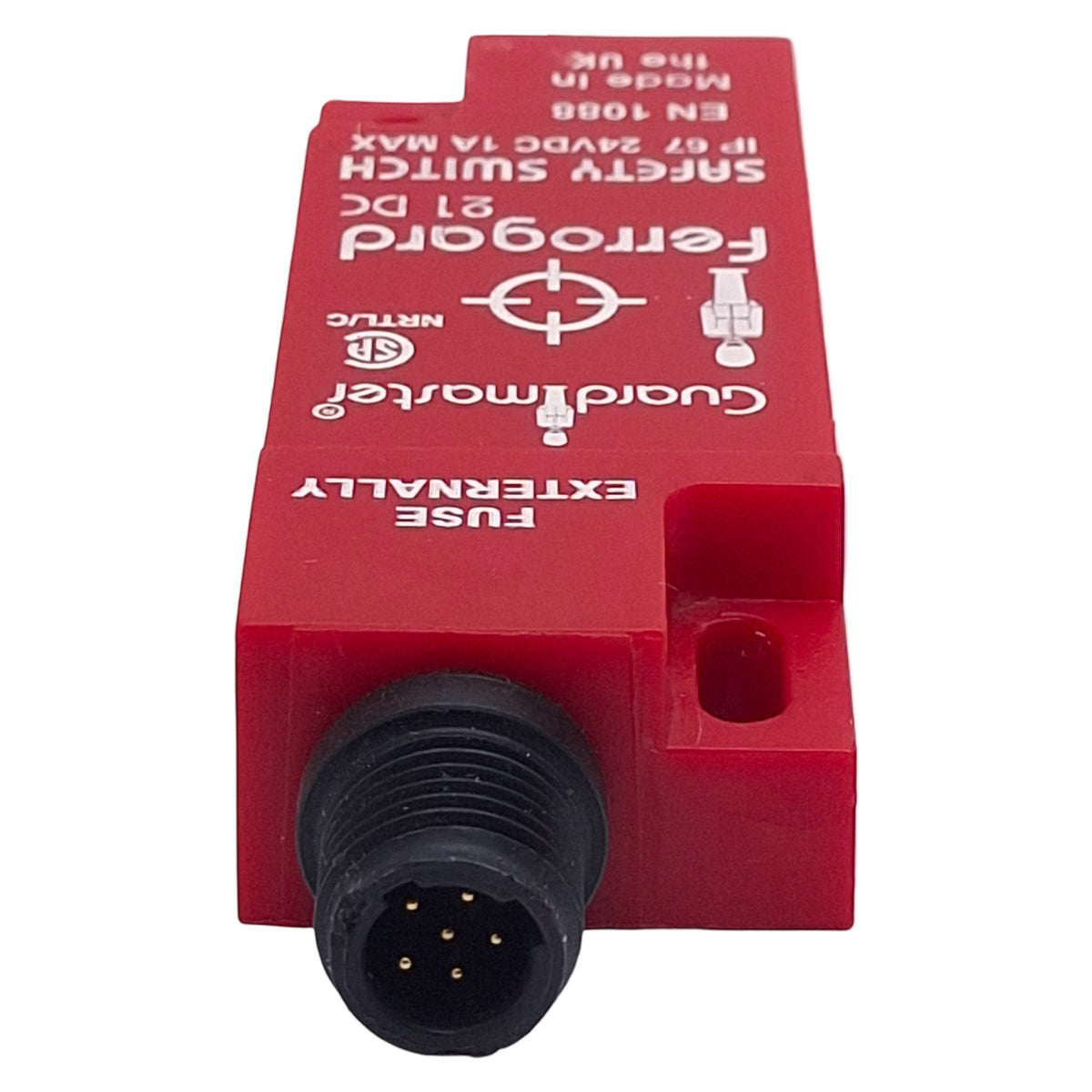 Used Allen Bradley 440N-G02099 Safety Non-Contact Switch, 2NC/1NO 1A 24VDC, 6-Pin M12