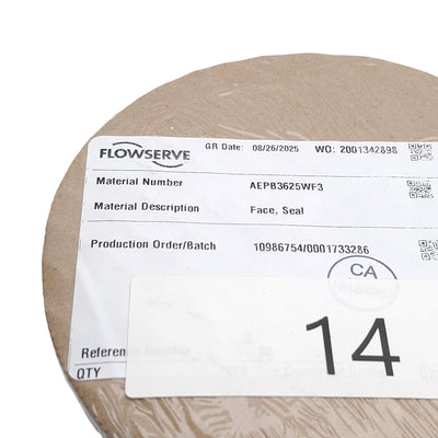 New Flowserve AEPB3625WF3 Face Insert Seal, 316 Stainless Steel, 3.625in Size