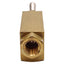 Used Clippard MJTV-3 Brass Toggle Valve, 3-Way Normally Closed, 300psig, 1/8in NPT