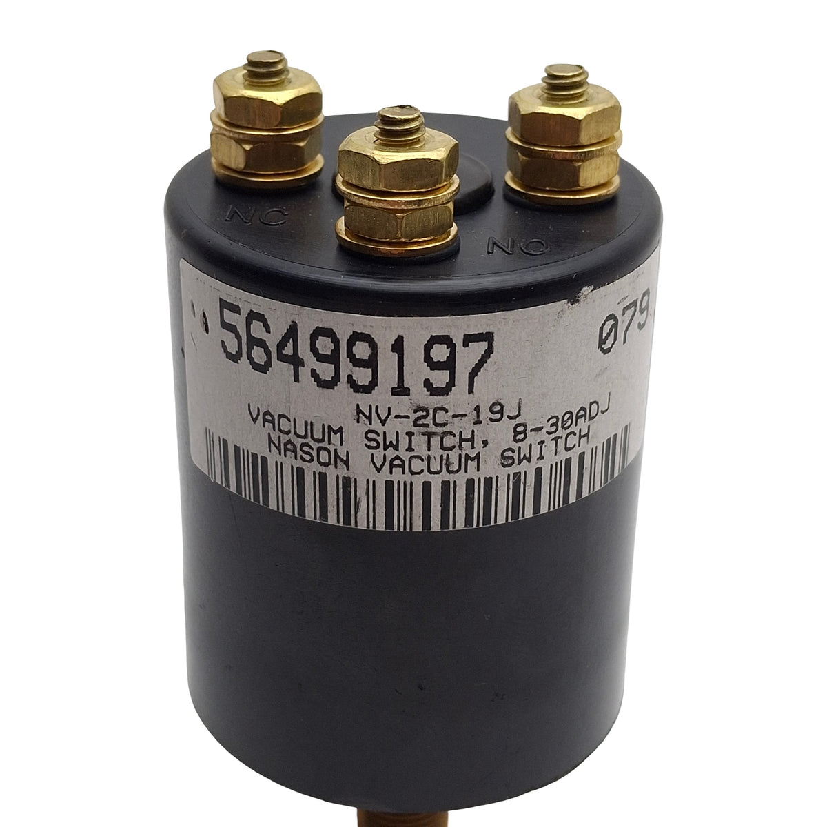 Used Nason NV-2C-19J Vacuum Switch, SPDT, 1/8in NPT, 15-19in/Hg Set Point Range