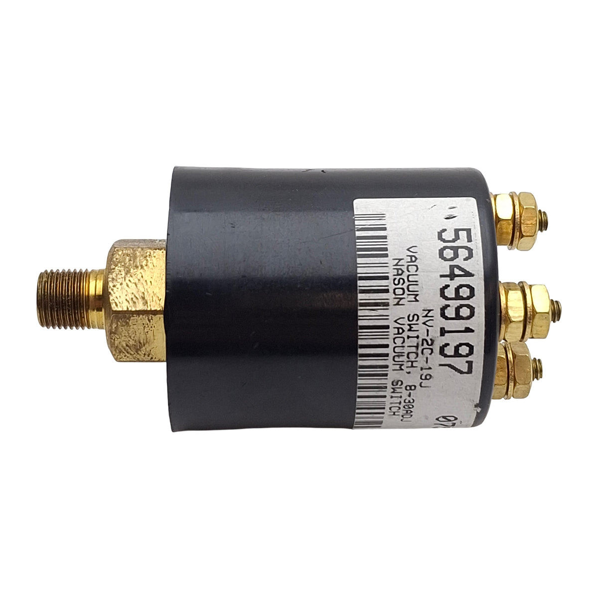 Used Nason NV-2C-19J Vacuum Switch, SPDT, 1/8in NPT, 15-19in/Hg Set Point Range