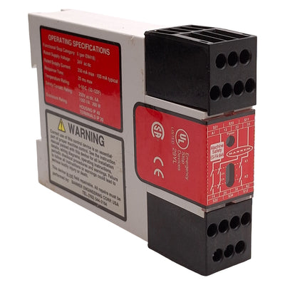 Used Banner ES-FA-9AA E-Stop Machine Safety Relay Module, 3NO, 24VAC/DC Supply