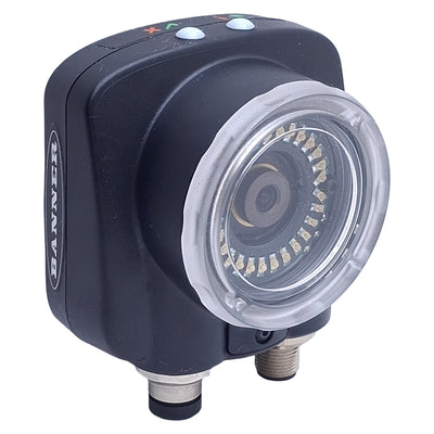 Used Banner IVUTBPR04 iVu Bar Code Reader Image Sensor 10-30VDC, PNP, Red Ring Light