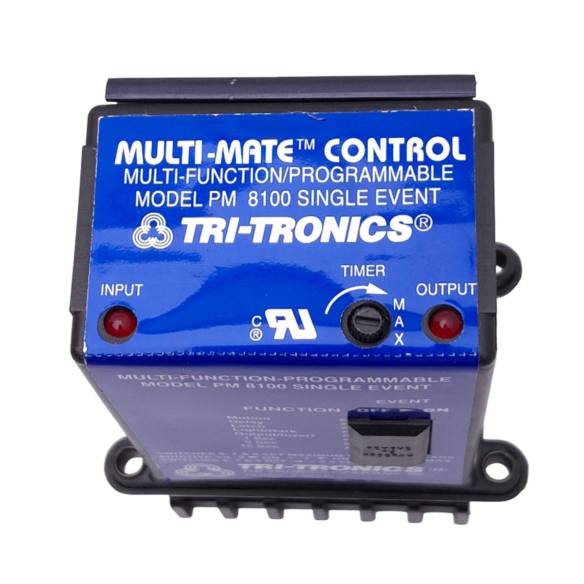 Used Tri-Tronics PM-8100 Multi-Mate Control Module, Single Event, 120VAC In