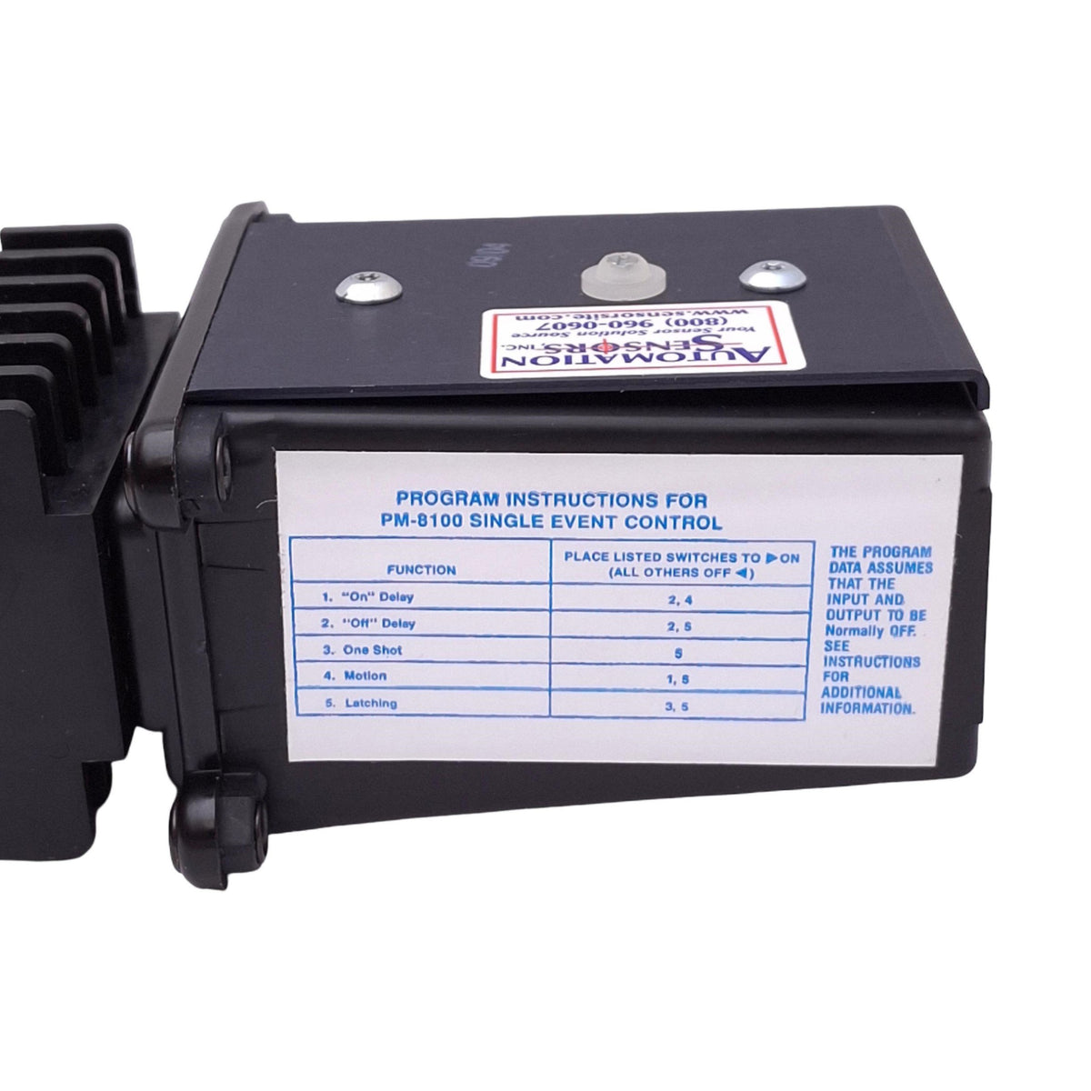 Used Tri-Tronics PM-8100 Multi-Mate Control Module, Single Event, 120VAC In