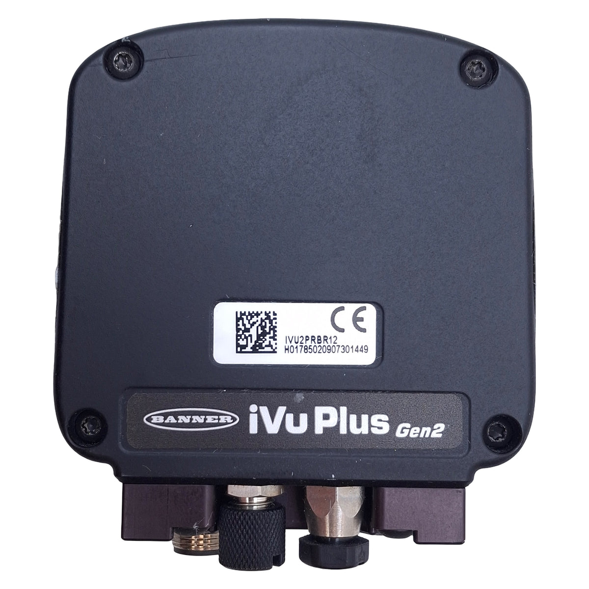 Used Banner IVU2PRBR12 iVu Plus Barcode Reader Remote Sensor 10-30VDC, NPN/PNP
