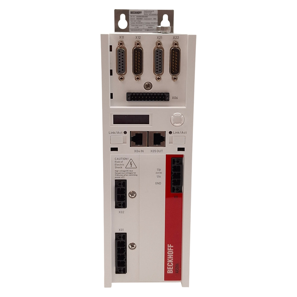 New – Open box Beckhoff AX5206-0000-0200 FW 2.10+ Digital Compact Servo Drive, 2-Ch, 3Ø 480VAC