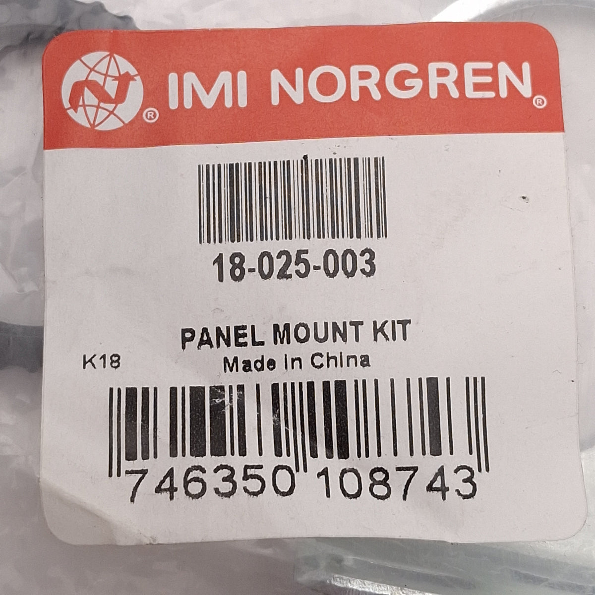 New Lot of 5 IMI Norgren 18-025-003 Panel Mount Kit For R07 Series Regulators