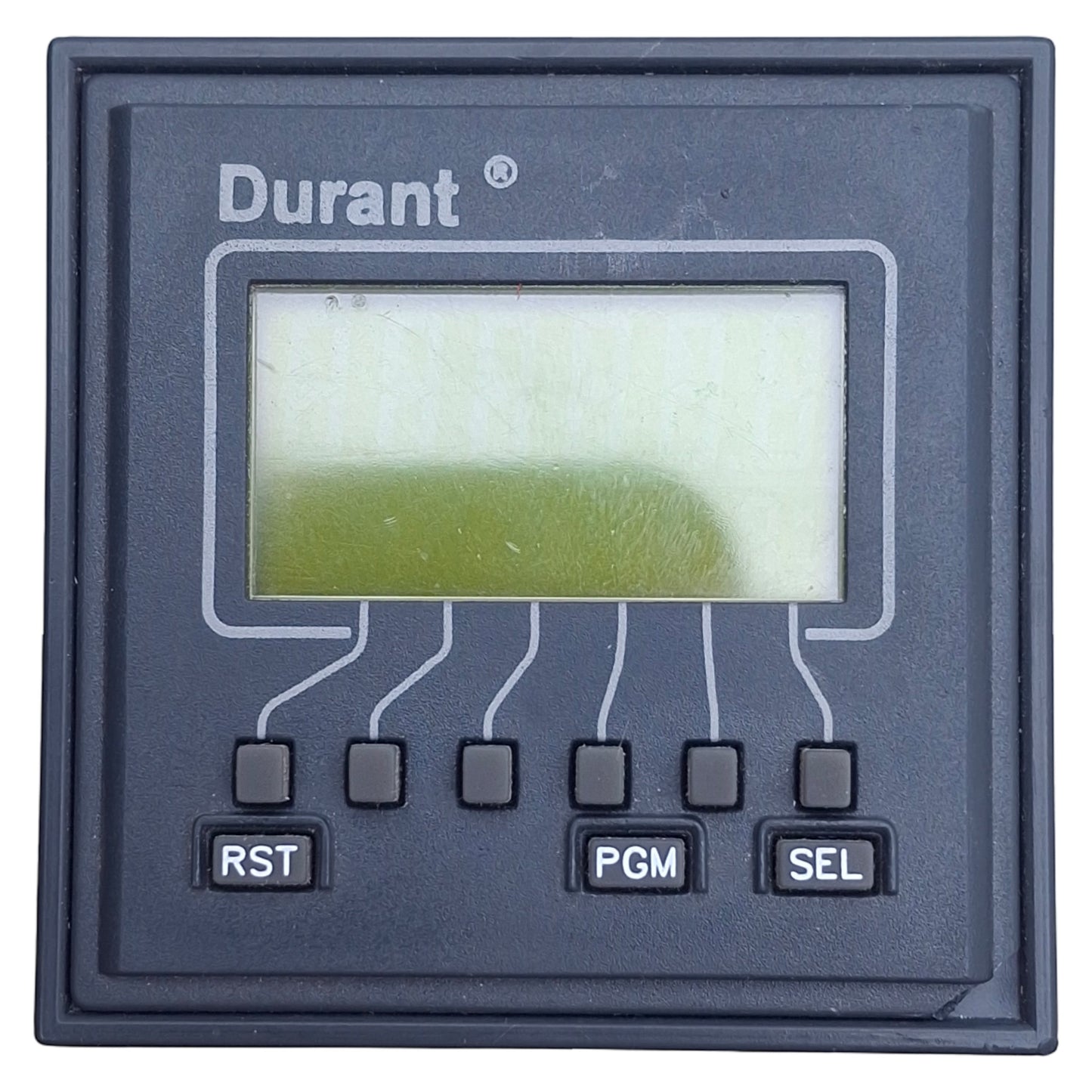 Used Durant E4148792 Electronic Counter, 6-Digit LCD, PNP/NPN, 94-240VAC/12-24VDC