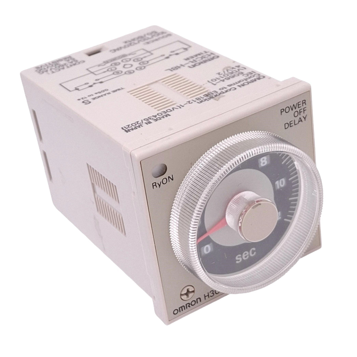 Used Omron H3CR-H8L Time Delay Relay, 8-Pin DPDT, 0.05s-12s, 100-240VAC/100-125VDC