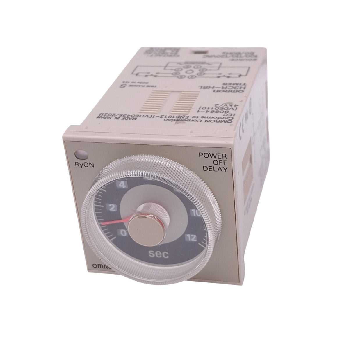 Used Omron H3CR-H8L Time Delay Relay, 8-Pin DPDT, 0.05s-12s, 100-240VAC/100-125VDC
