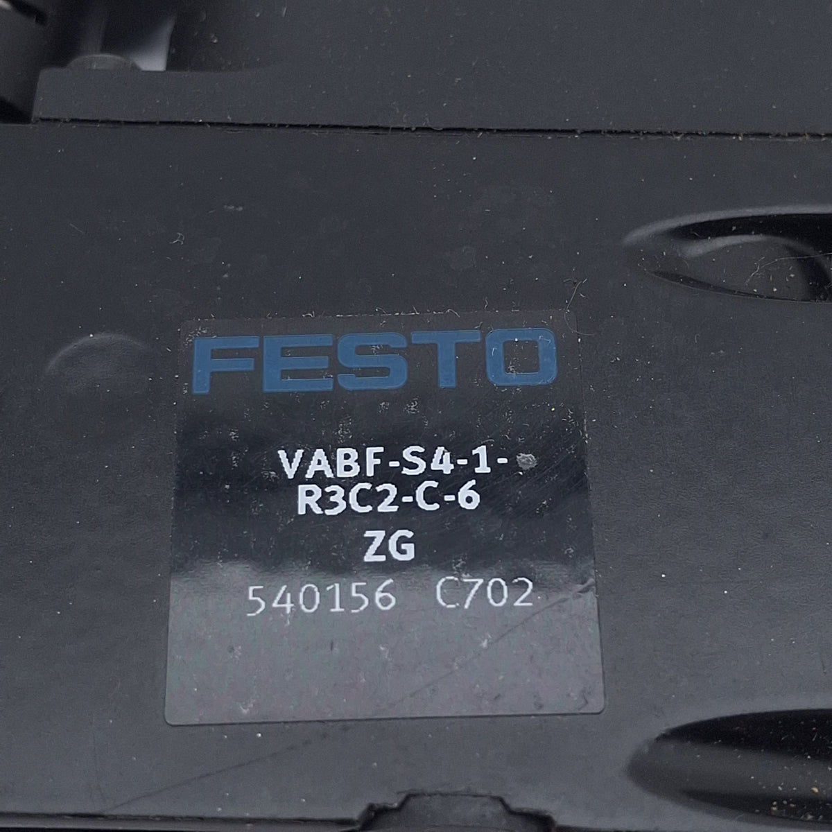 Used Festo VABF-S4-1-R3C2-C-6 Regulator Plate, 0.2-6bar Set, 10bar In, 0-10bar Gauge