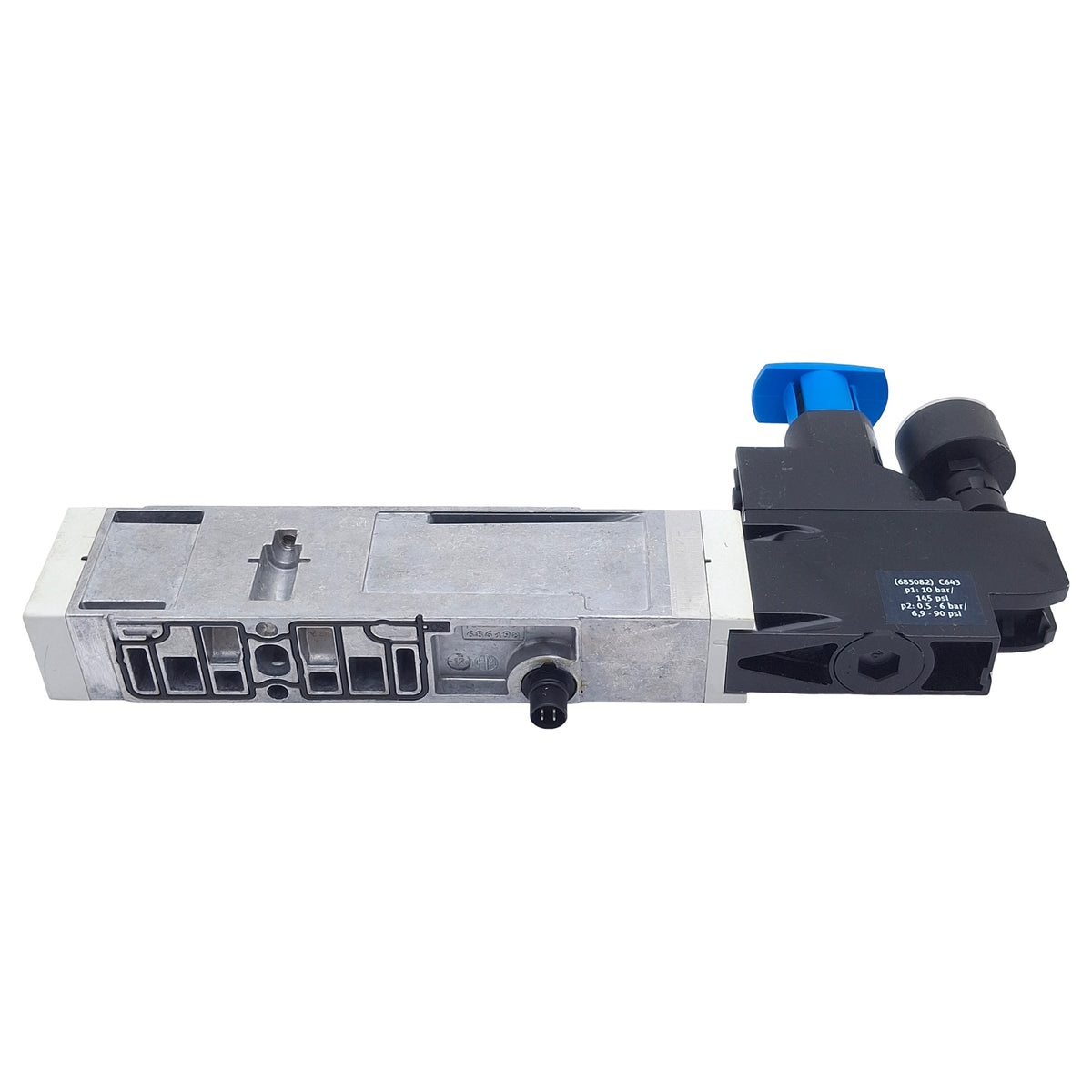 Used Festo VABF-S4-1-R3C2-C-6 Regulator Plate, 0.2-6bar Set, 10bar In, 0-10bar Gauge