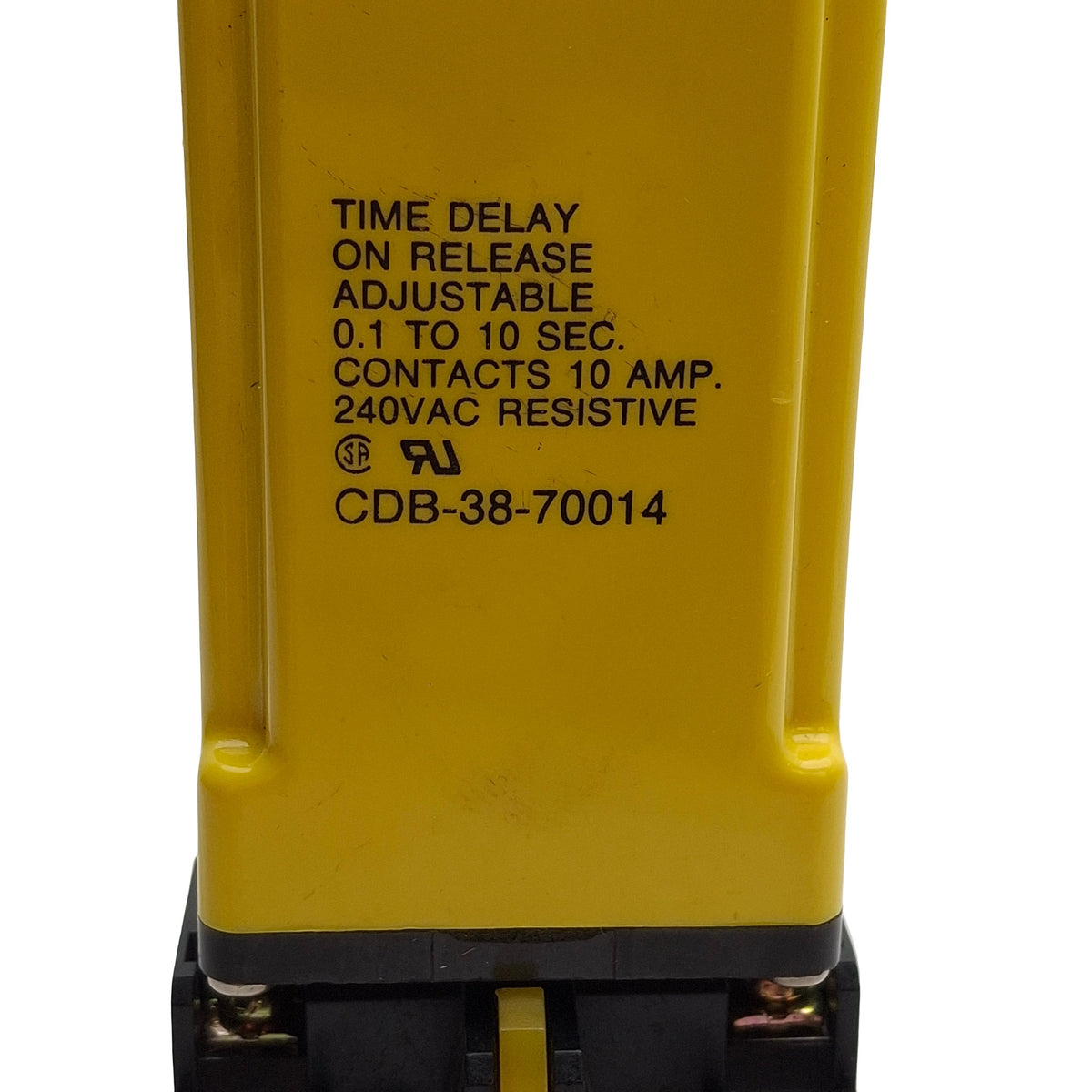Used Potter & Brumfield CDB-38-70014 Time Delay Relay, 0.1-10s, DPDT, 120VAC Coil