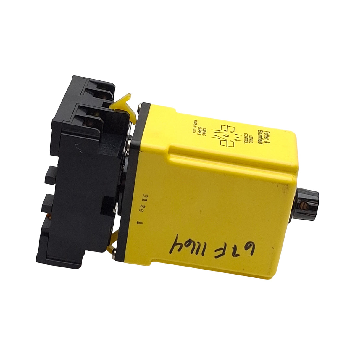 Used Potter & Brumfield CDB-38-70014 Time Delay Relay, 0.1-10s, DPDT, 120VAC Coil