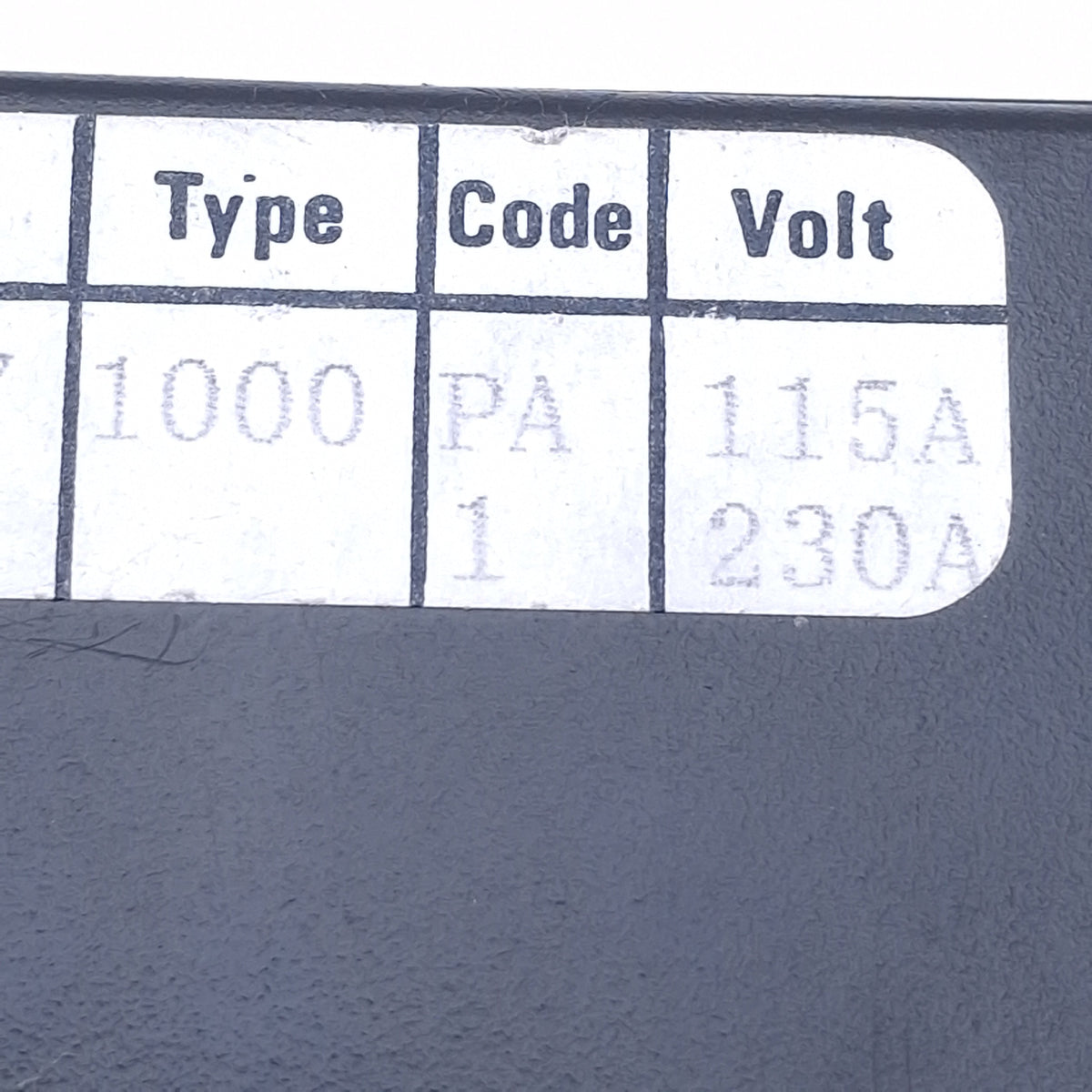 Used Syrelec 1000 PA1 Electronic Counter 6-Digit, 115/230VAC, 12VDC 50mA Sensor