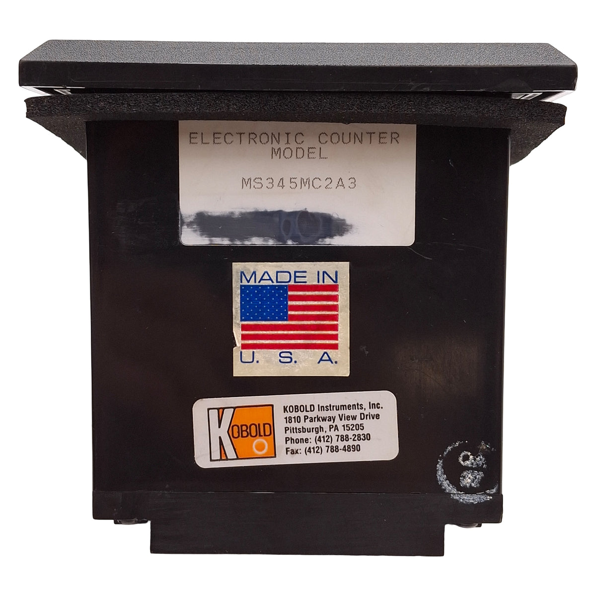 Used Kobold MRT-1530 MS345MC2A3 Electronic Counter, 6-Digit, 4-30VDC, 110VAC Supply
