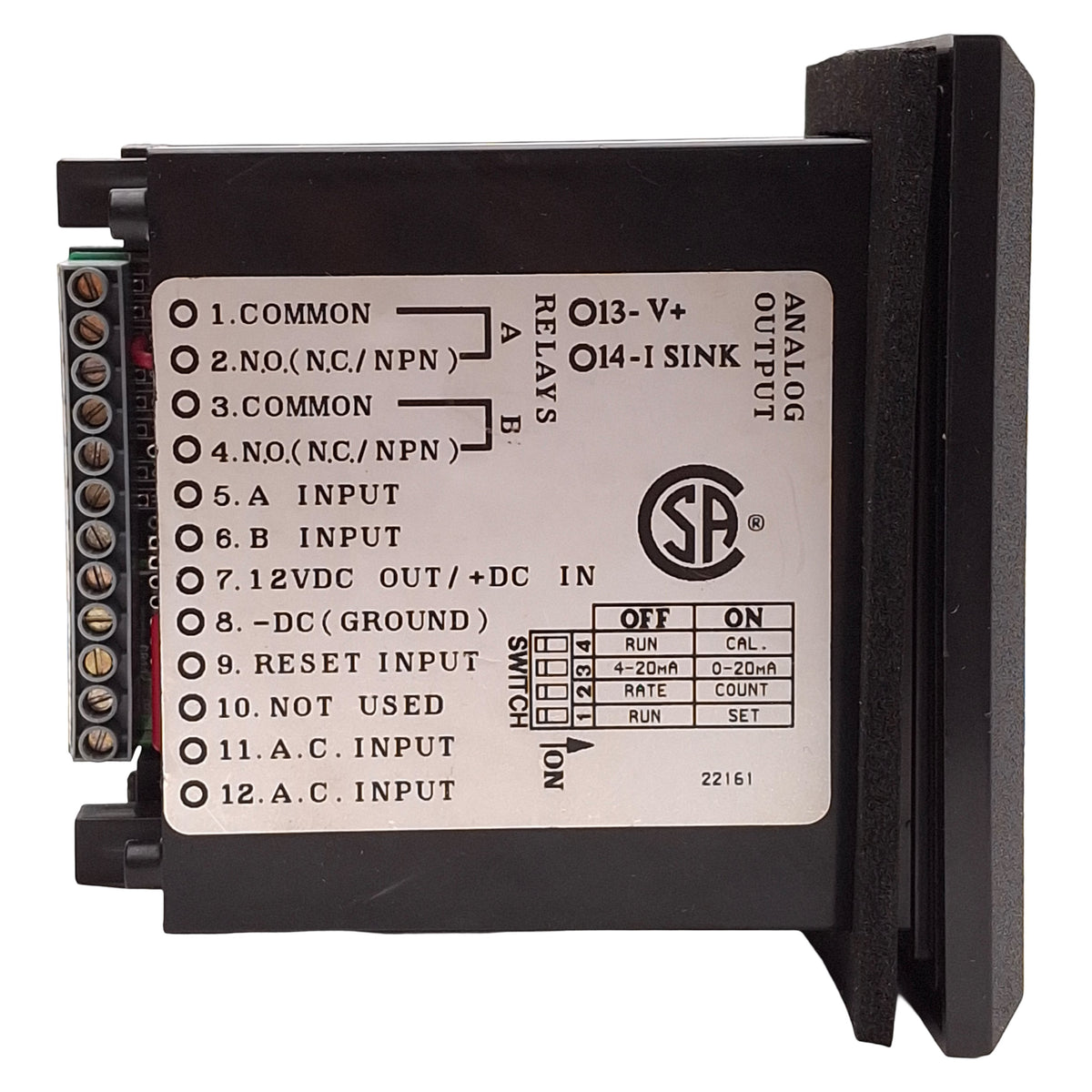 Used Kobold MRT-1530 MS345MC2A3 Electronic Counter, 6-Digit, 4-30VDC, 110VAC Supply