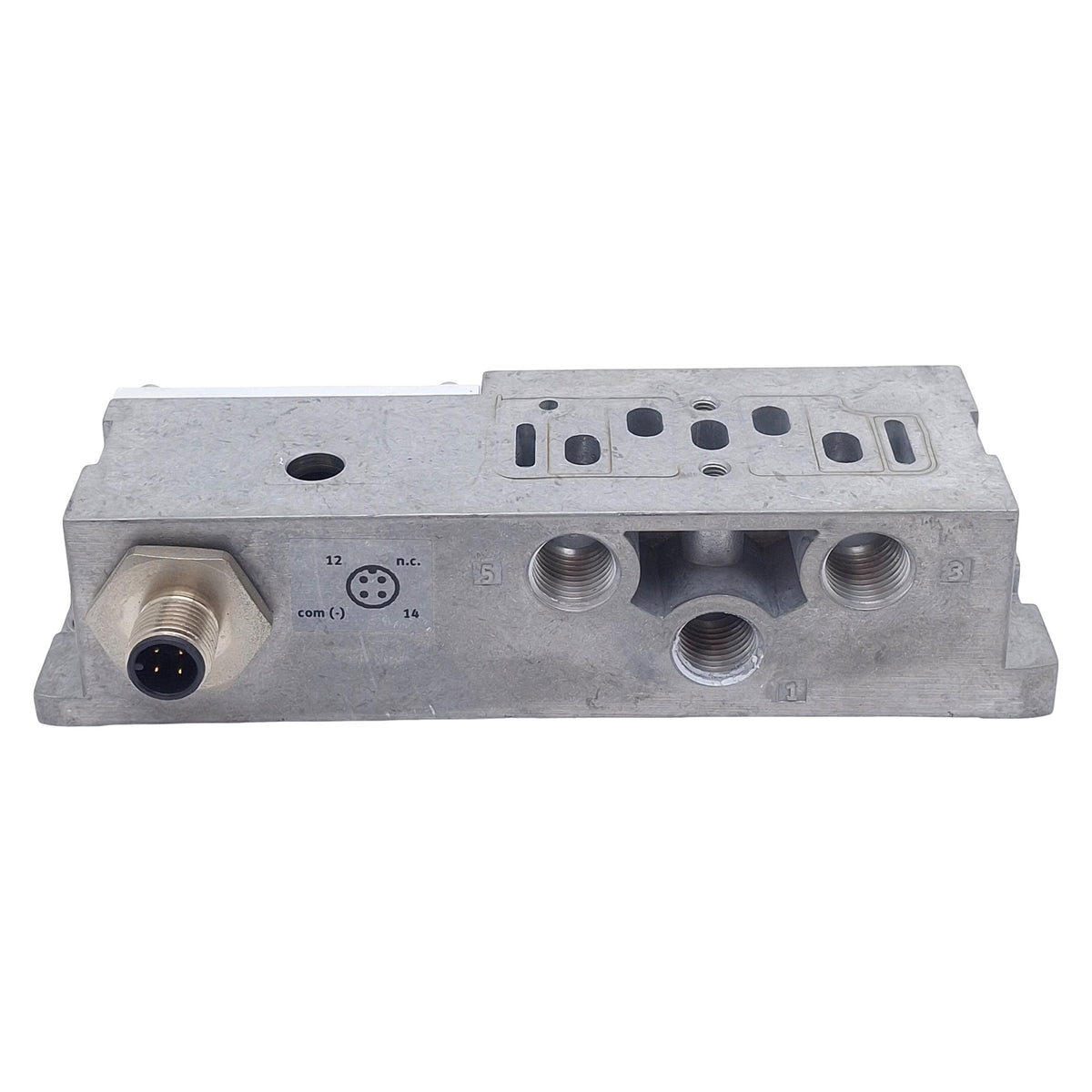Used Festo VABS-S4-1S-G14-R3 Pneumatic Sub-Base, -0.9~10bar, G1/4, 24VDC, 4-Pin M12