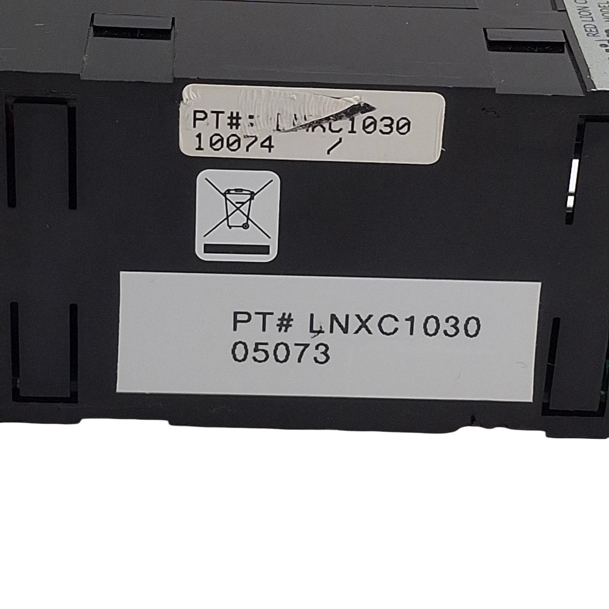 Used Red Lion LNXC1030 Single Preset Counter 24VDC Power, 12VDC Sensor, Relay Output