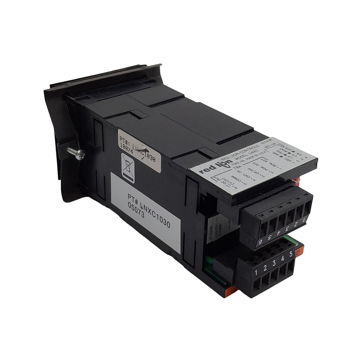 Used Red Lion LNXC1030 Single Preset Counter 24VDC Power, 12VDC Sensor, Relay Output