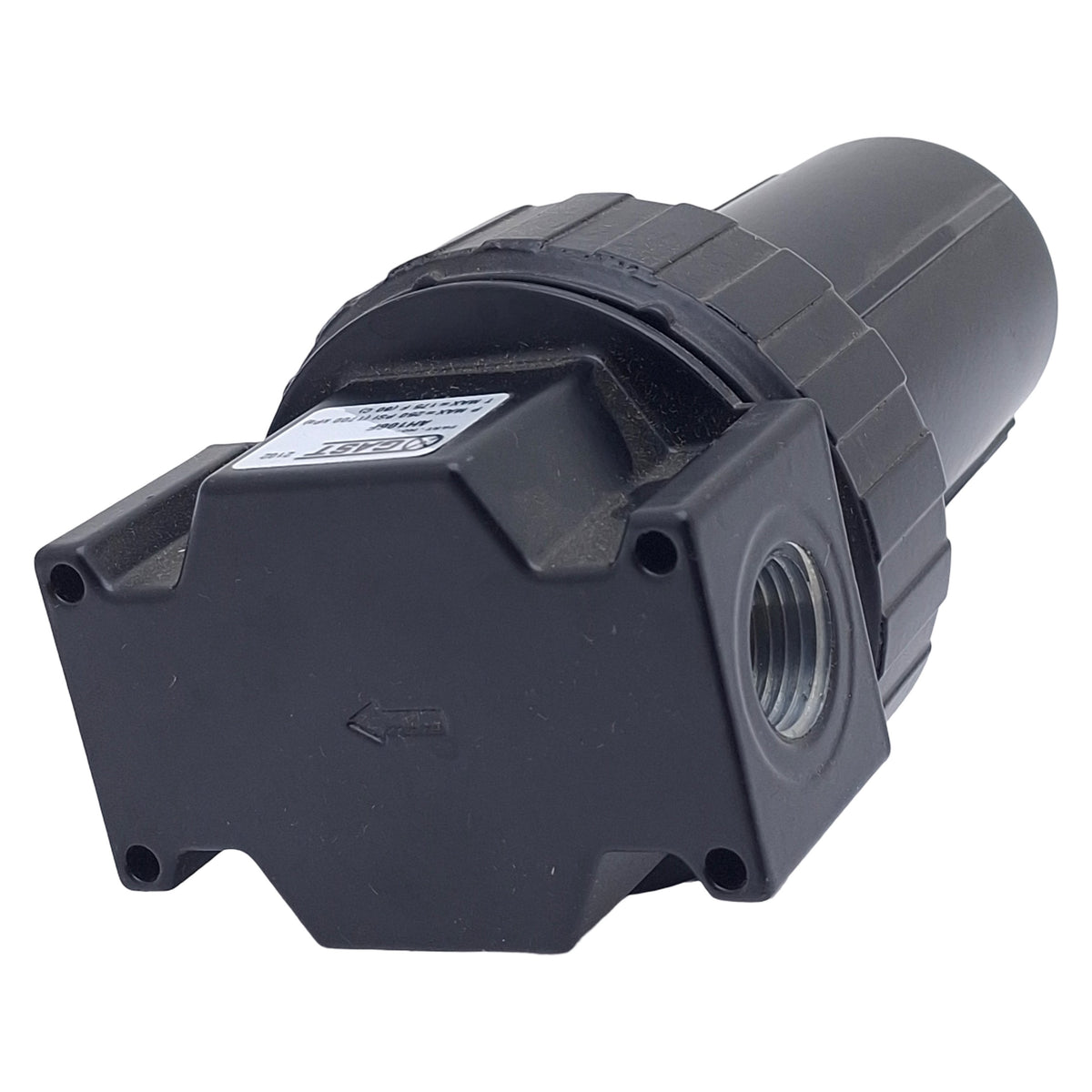 Used Gast AH106F Pneumatic Compressed Air Filter, 1/2in NPT, 250psi Max, 5µm, 117scfm