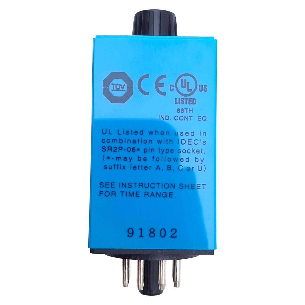 New – Open box IDEC RTE-P1AF20 Timer Relay, DPDT, 0.1sec-600hr Range, 100-240VAC, 8-Pin