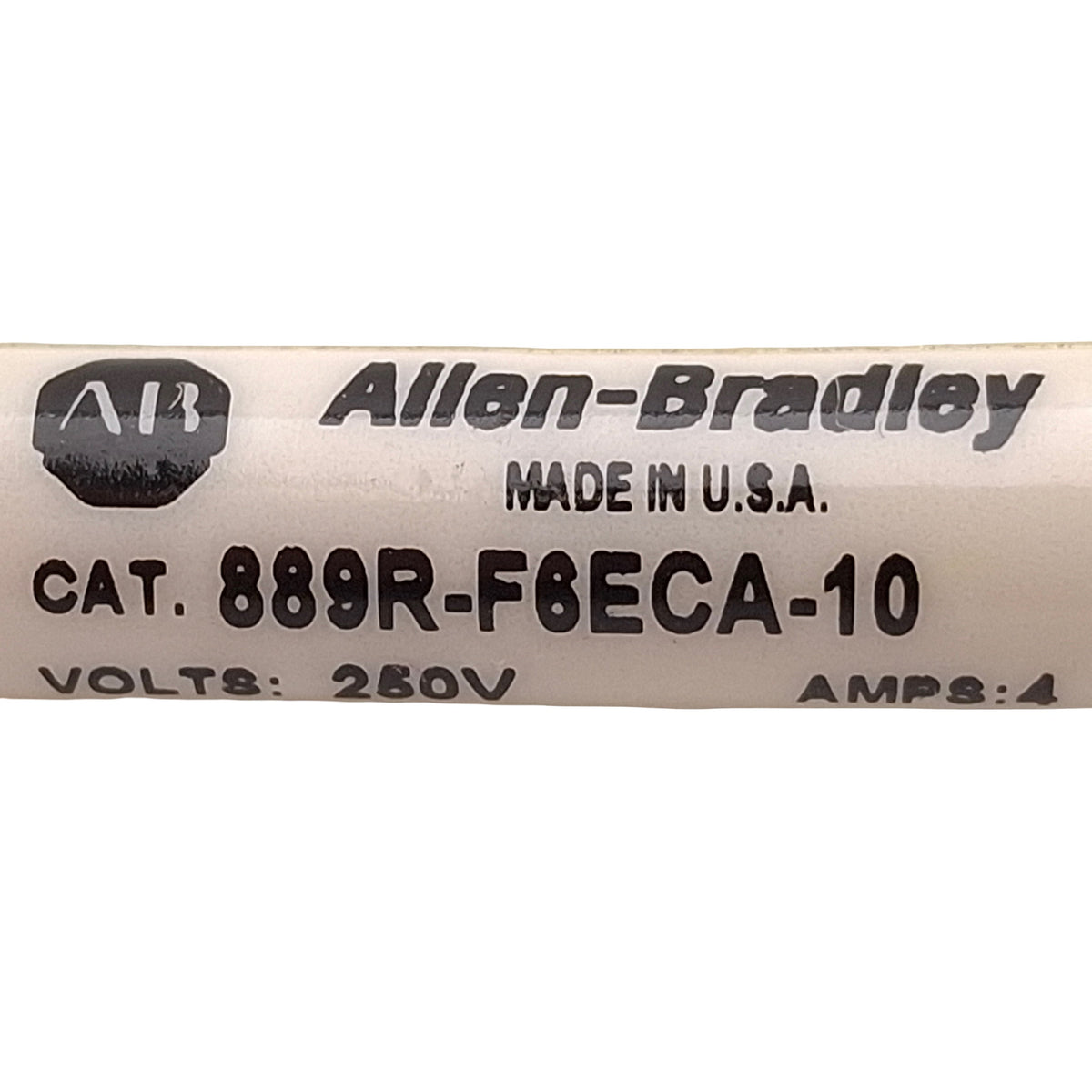 New – Open box Allen Bradley 889R-F6ECA-10 Cordset, 250V 4A, 1/2in AC Micro 6-Pin Female, 10m