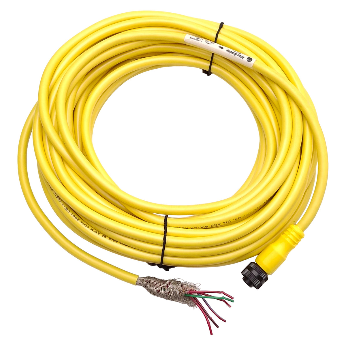 New – Open box Allen Bradley 889R-F6ECA-10 Cordset, 250V 4A, 1/2in AC Micro 6-Pin Female, 10m