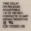 Used Potter & Brumfield CB-1039D-38 Off-Delay Time Delay Relay, 1.8-180sec, 24VDC
