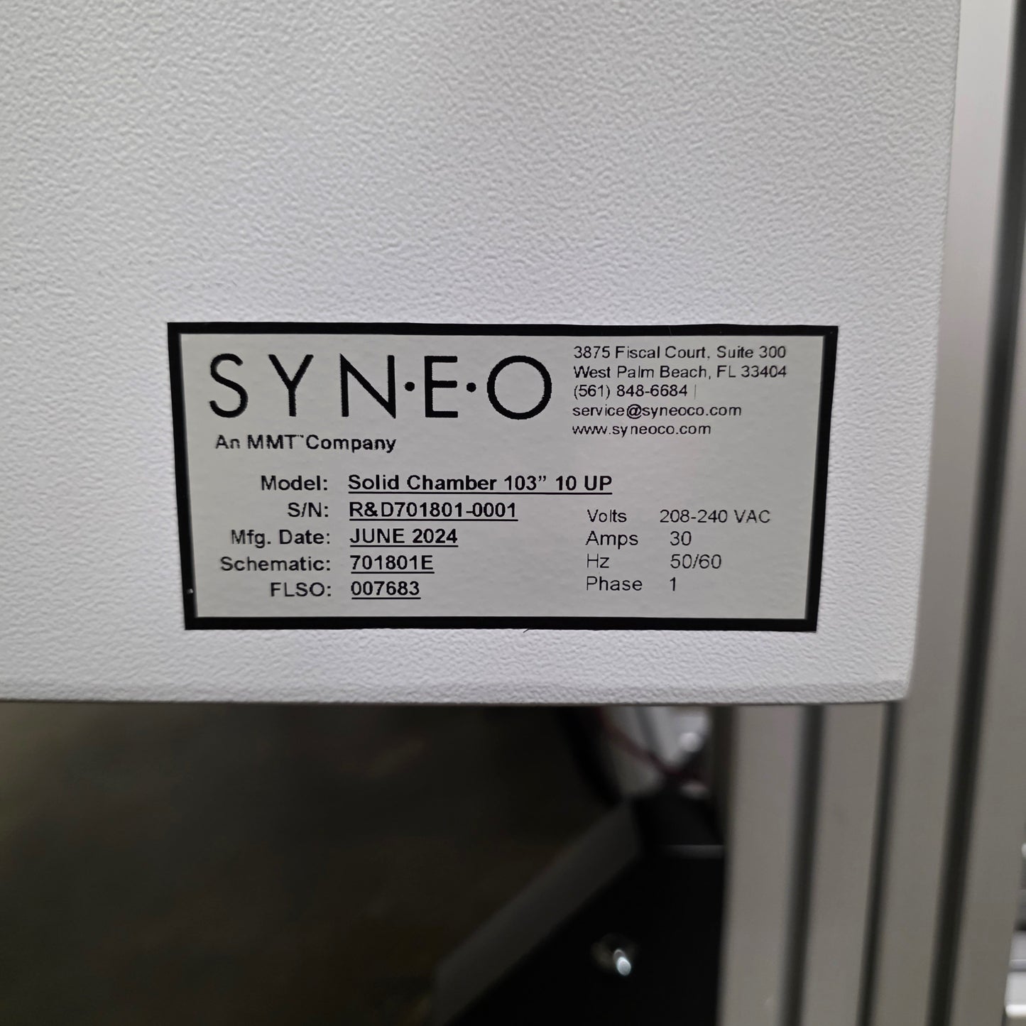 Used Syneo R&D Engineering CATH-TECH Solid Chamber 103" Reflow Laminator 10 Chamber