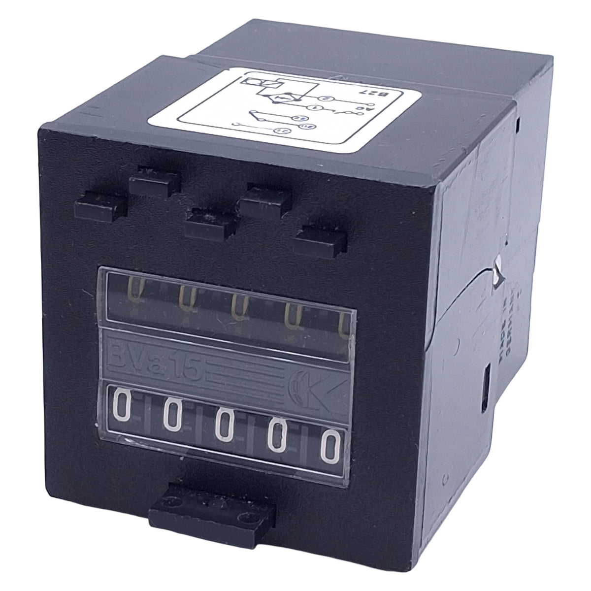Used Truemeter BVA1511 Electro-Mechanical Preset Counter 5-Digit, 110VAC, 10CPS