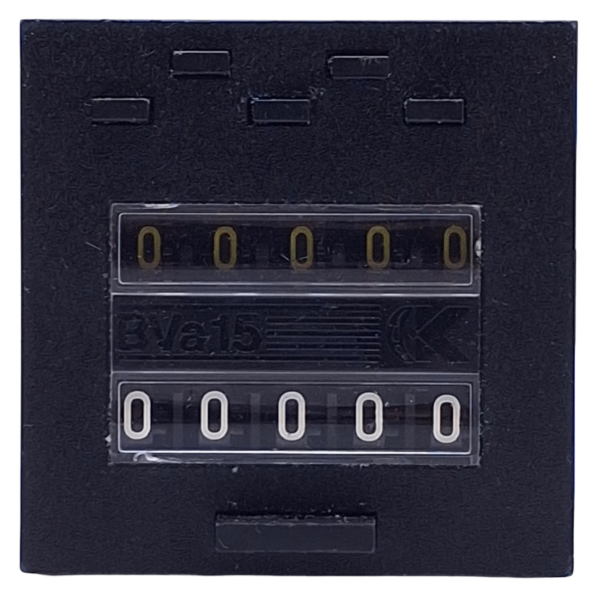 Used Truemeter BVA1511 Electro-Mechanical Preset Counter 5-Digit, 110VAC, 10CPS