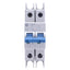 Used Allen Bradley 1489-M2C150 Circuit Breaker, 2-Pole, 15A, 480Y/277VAC, DIN Rail