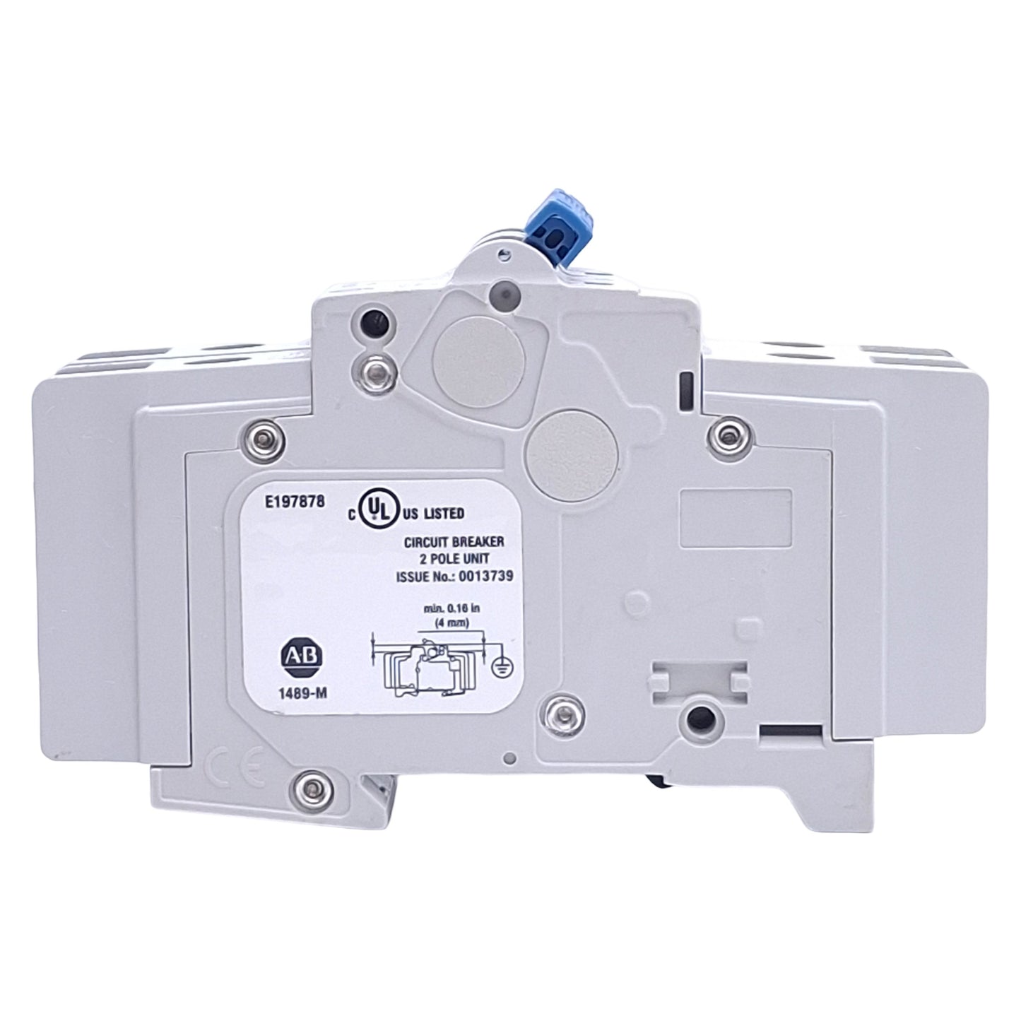 Used Allen Bradley 1489-M2C150 Circuit Breaker, 2-Pole, 15A, 480Y/277VAC, DIN Rail