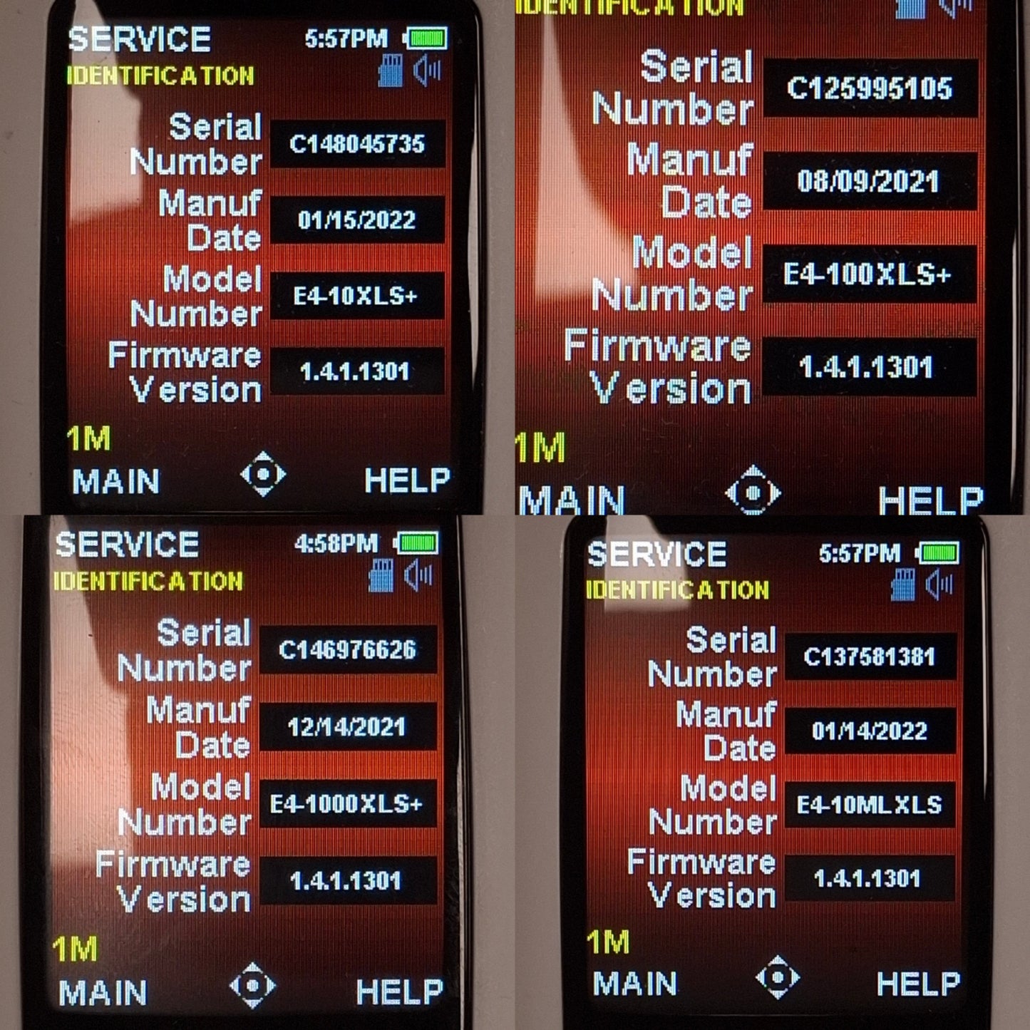 Used Rainin SmartStand w/ 4x E4 XLS Pipettes, 0.5-10µL/10-100µL/100-1000µL/1-10mL