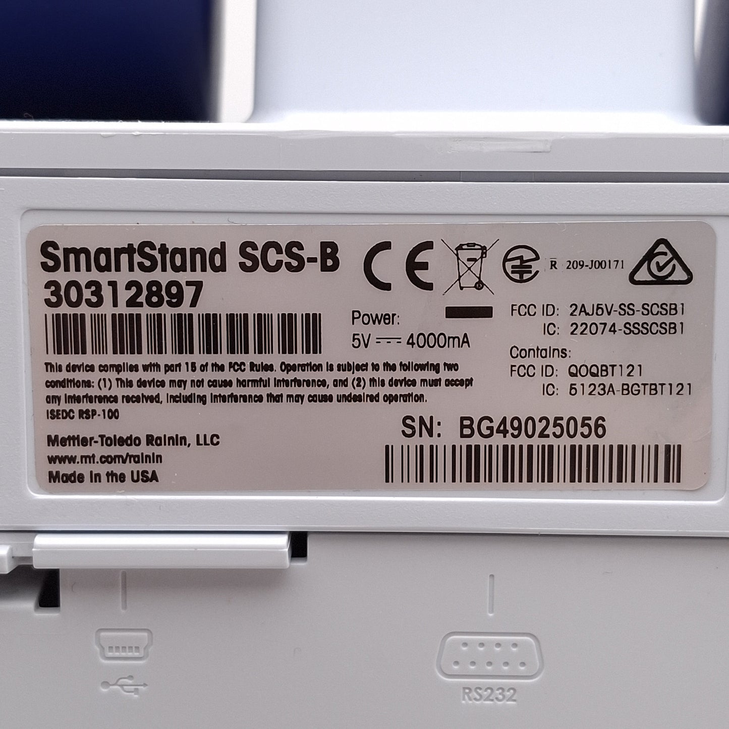 Used Rainin SmartStand w/ 4x E4 XLS Pipettes, 0.5-10µL/10-100µL/100-1000µL/1-10mL