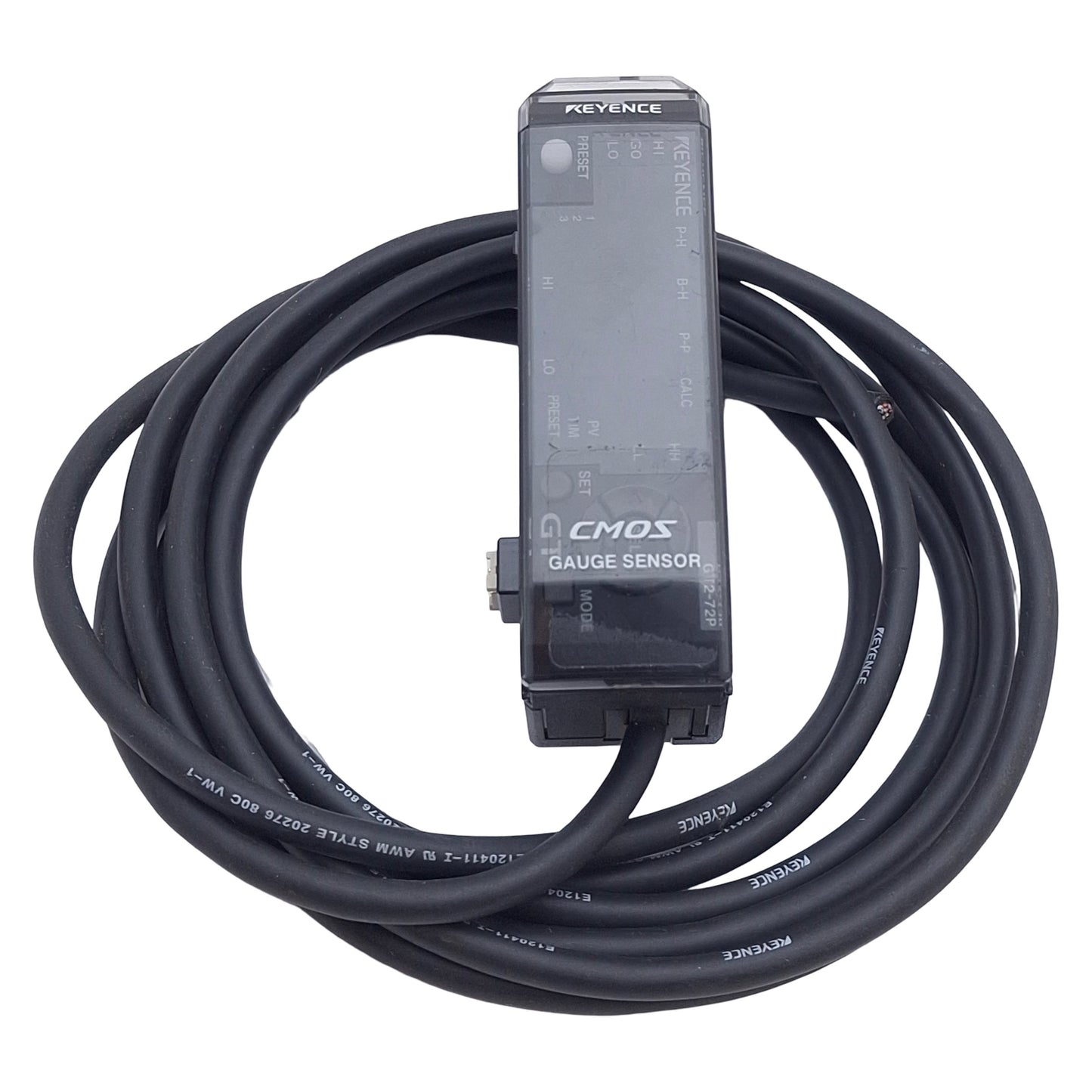 Used Keyence GT2-72P Digital Contact Sensor Amplifier Unit, PNP, 10-30VDC, DIN Rail