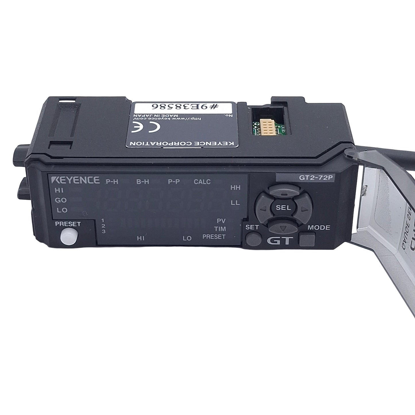 Used Keyence GT2-72P Digital Contact Sensor Amplifier Unit, PNP, 10-30VDC, DIN Rail
