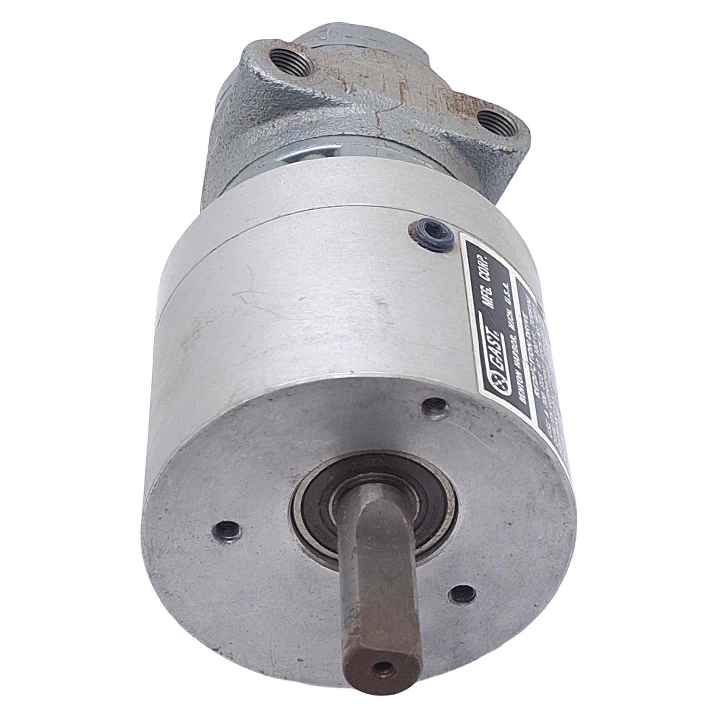 Used Gast 1UP-NRV-4-GR11 Pneumatic Gear Motor, 0.31HP, 15:1 Ratio, 400RPM, 80psi Max