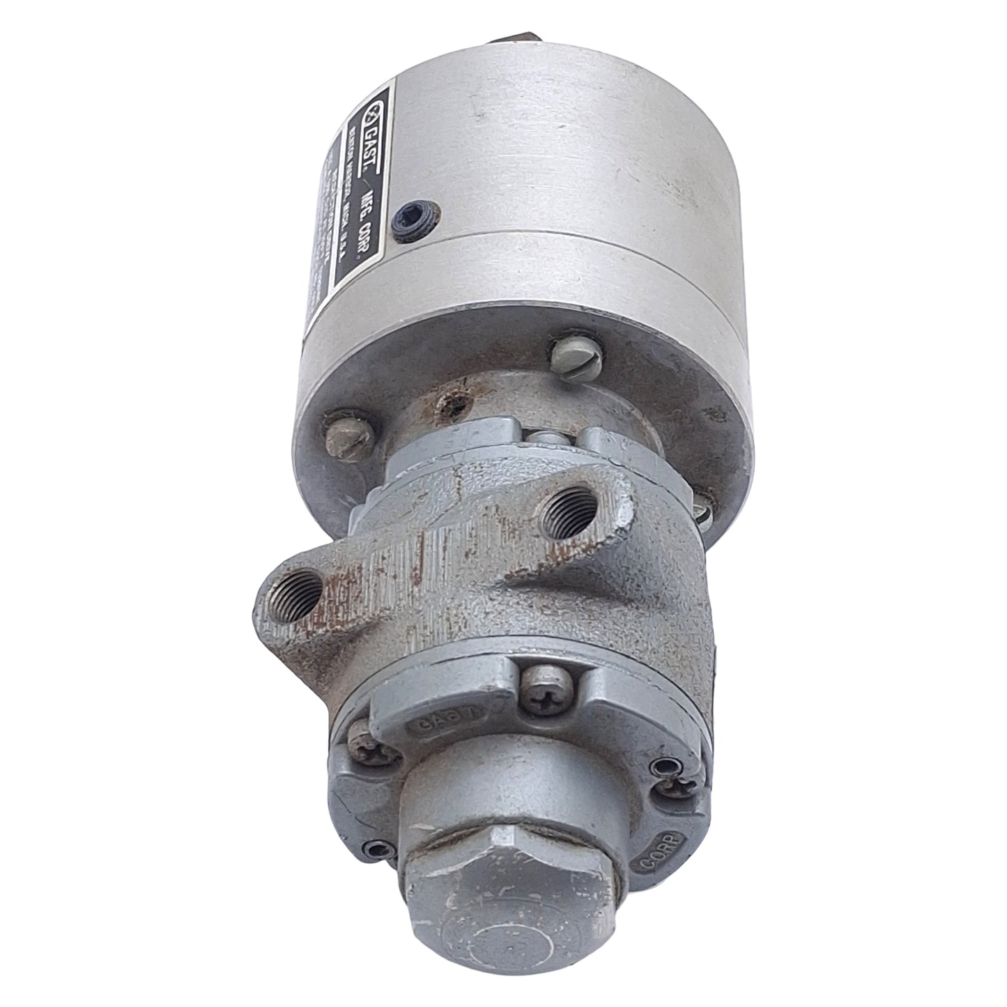 Used Gast 1UP-NRV-4-GR11 Pneumatic Gear Motor, 0.31HP, 15:1 Ratio, 400RPM, 80psi Max