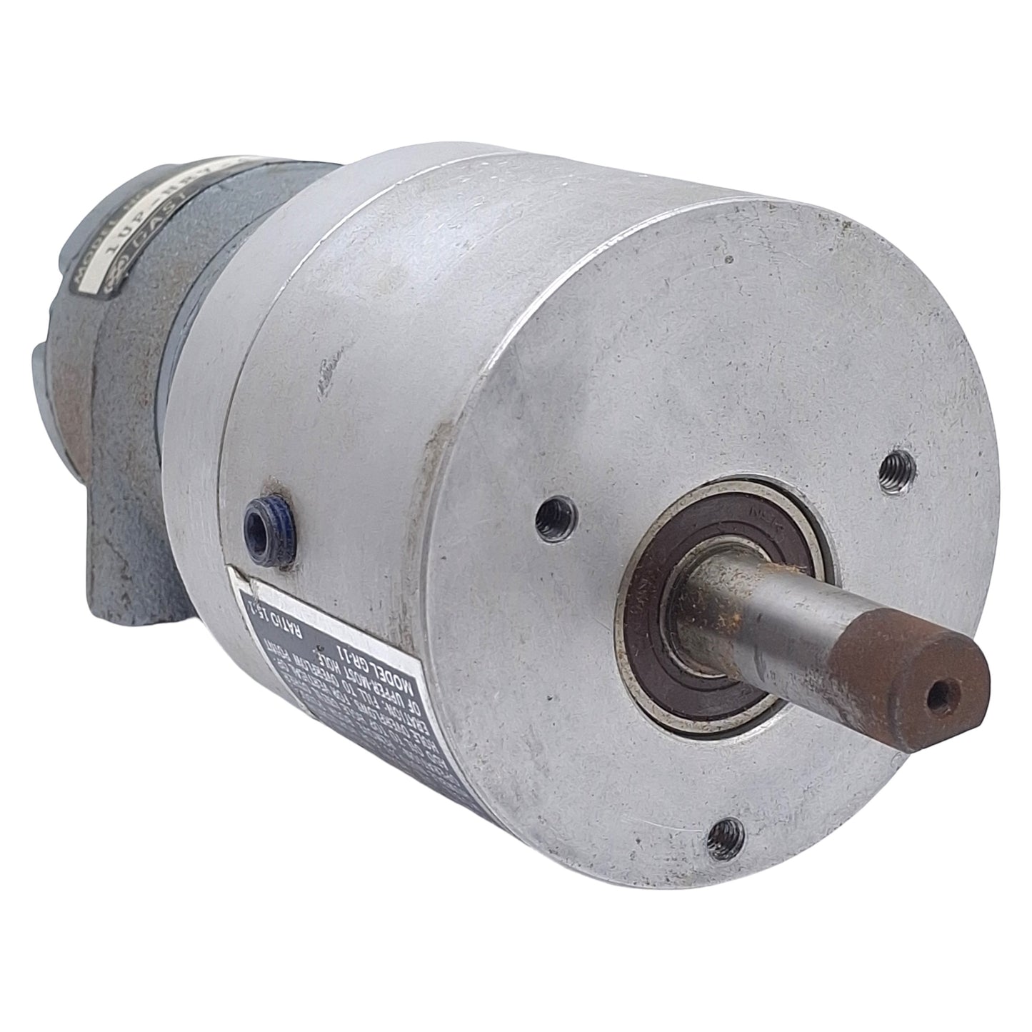 Used Gast 1UP-NRV-4-GR11 Pneumatic Gear Motor, 0.31HP, 15:1 Ratio, 400RPM, 80psi Max