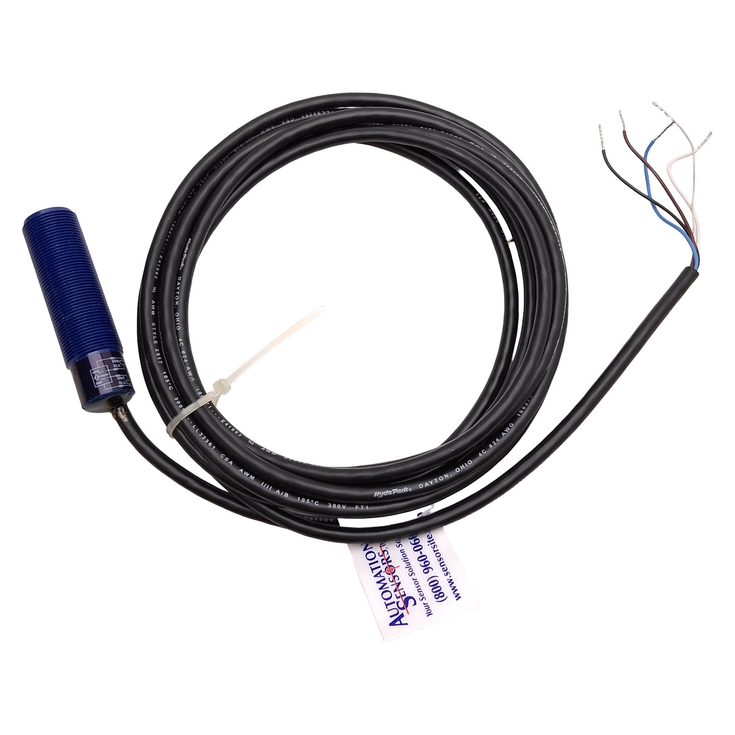 New Hyde Park SC600AB00 Superprox Ultrasonic Proximity Sensor, 10in Range, 12-24VDC