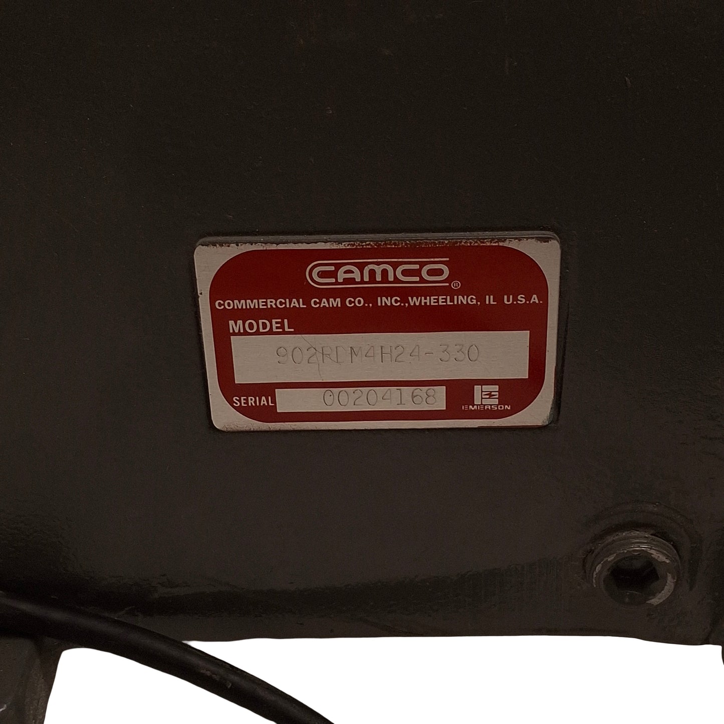 Used Camco 902RDM4H24-330 Indexer W/ H01XX5201 Drive, 330° Index Period, 4-Stop 90Deg