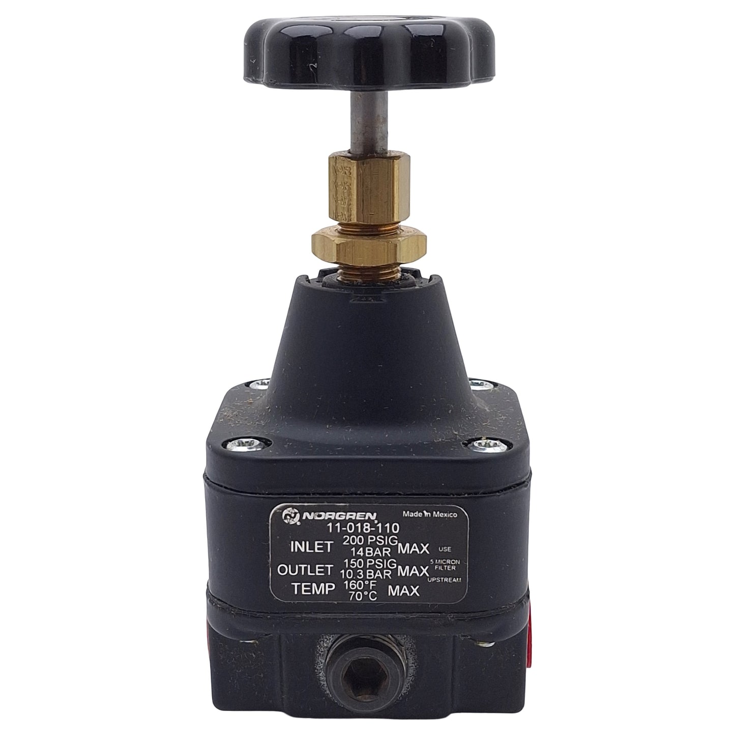 New Norgren 11-018-110 Pressure Regulator, 1/4in PTF, 3-150psi Set Pressure, 12SCFM