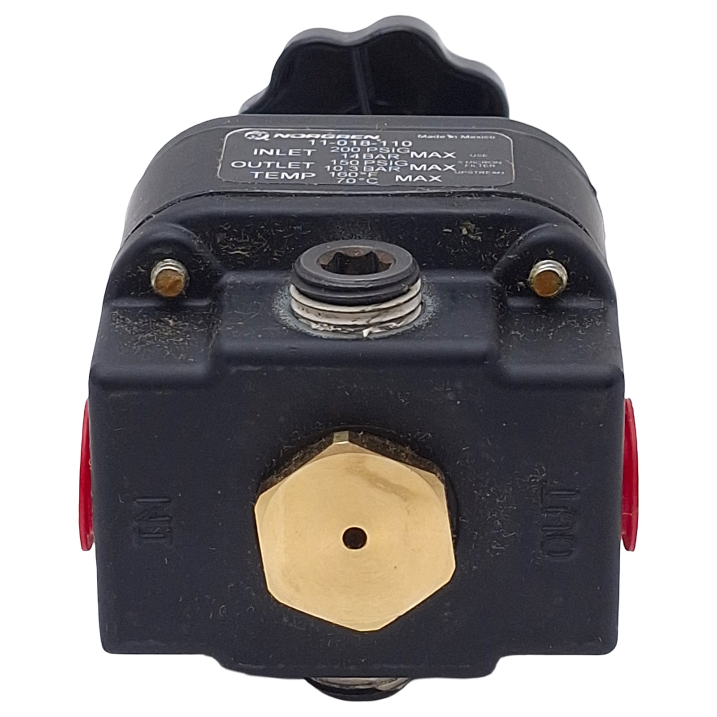 New Norgren 11-018-110 Pressure Regulator, 1/4in PTF, 3-150psi Set Pressure, 12SCFM